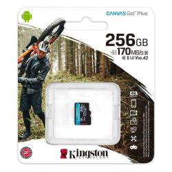 KINGSTON CANVAS GO PLUS MICRO SDXC 256GB CLASS 10 UHS-I U3 A2 V30 170/90 MB/S