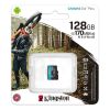 KINGSTON CANVAS GO PLUS MICRO SDXC 128GB CLASS 10 UHS-I U3 A2 V30 170/90 MB/S vsrls  olcs KINGSTON CANVAS GO PLUS MICRO SDXC 128GB CLASS 10 UHS-I U3 A2 V30 170/90 MB/S