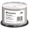 Verbatim CD-R 52x DataLifePlus Wide Print Professional NO ID Cake (50) /43745/ vsrls  olcs Verbatim CD-R 52x DataLifePlus Wide Print Professional NO ID Cake (50) /43745/